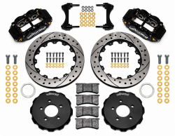 Wilwood 02-06 RSX Black Caliper Drilled Rotor 4 Piston Dynalite Front BBK
